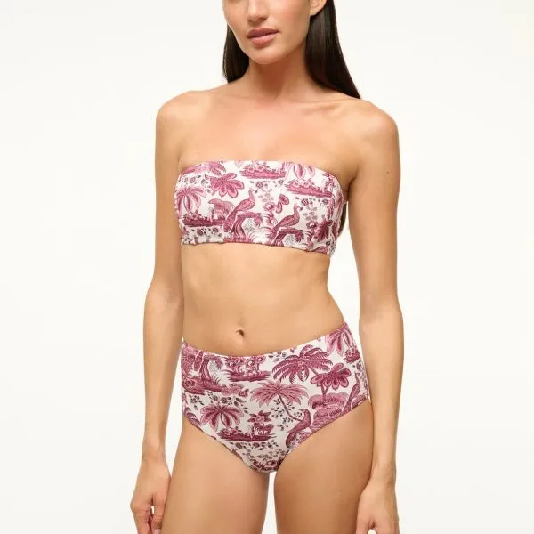 MALA BIKINI TOP | BORDEAUX TOILE