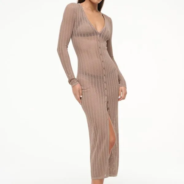 SHOKO COVERUP DRESS | TAUPE