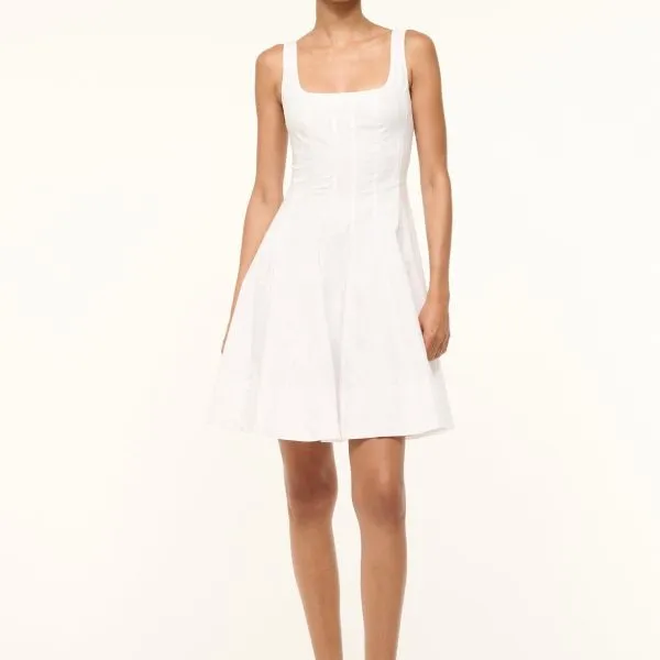MINI WELLS DRESS | WHITE