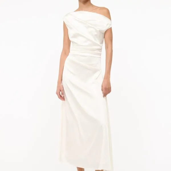 PHARE SILK DRESS | IVORY