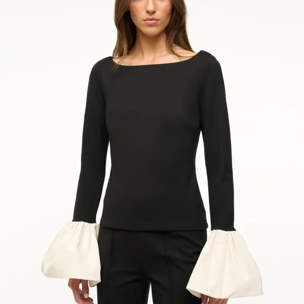 PAIGE TOP | BLACK IVORY
