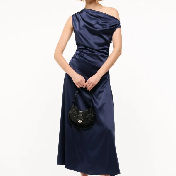 PHARE SILK DRESS | NAVY