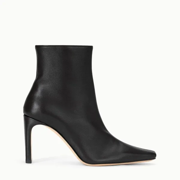 WALLY ANKLE HIGH HEEL BOOT | BLACK